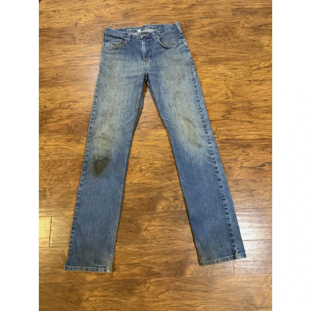 Carhartt Relaxed Fit Jeans LOT OF 2 Very Distressed 31x36 Fit Workwear